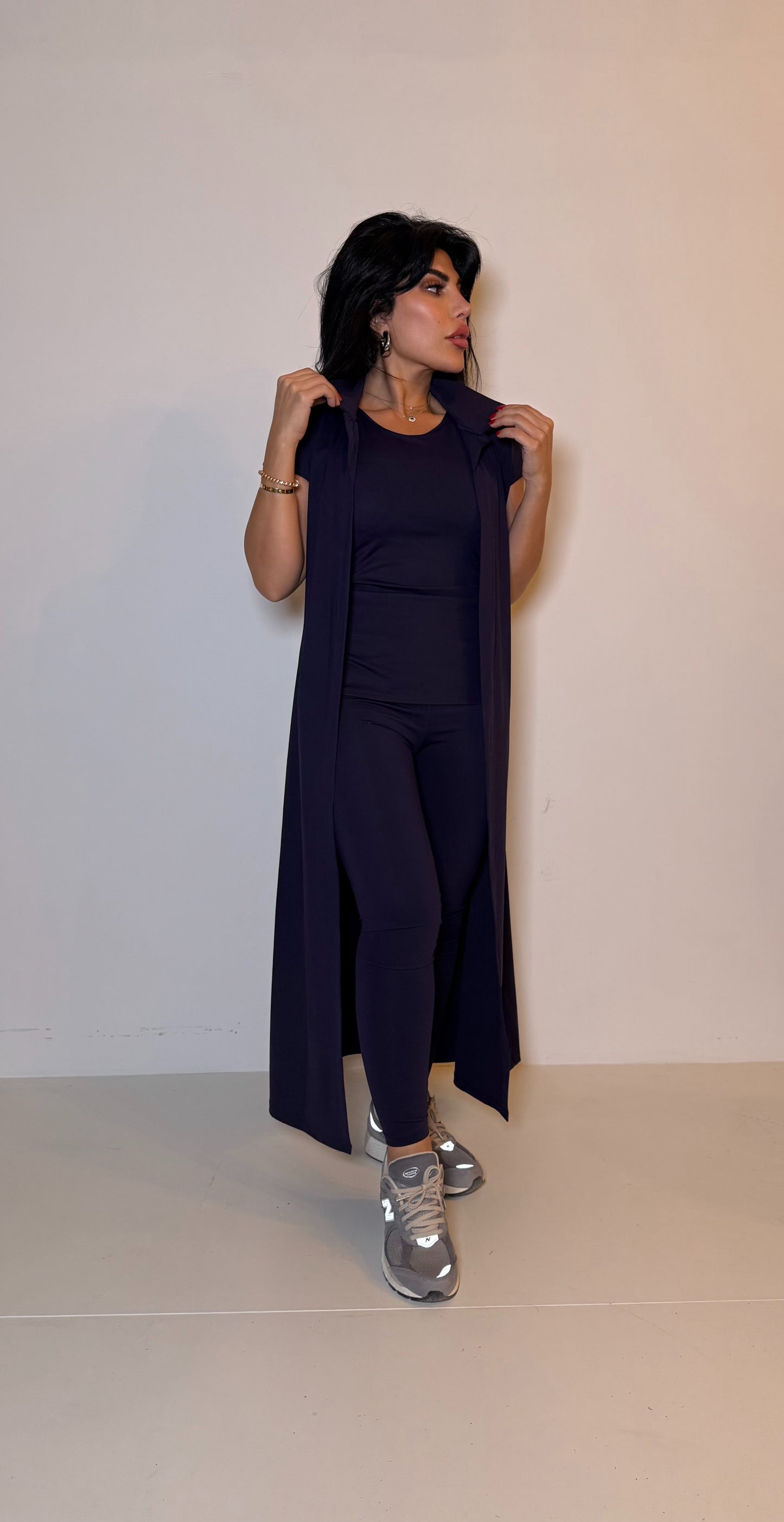 Kimove navy blue short sleeve