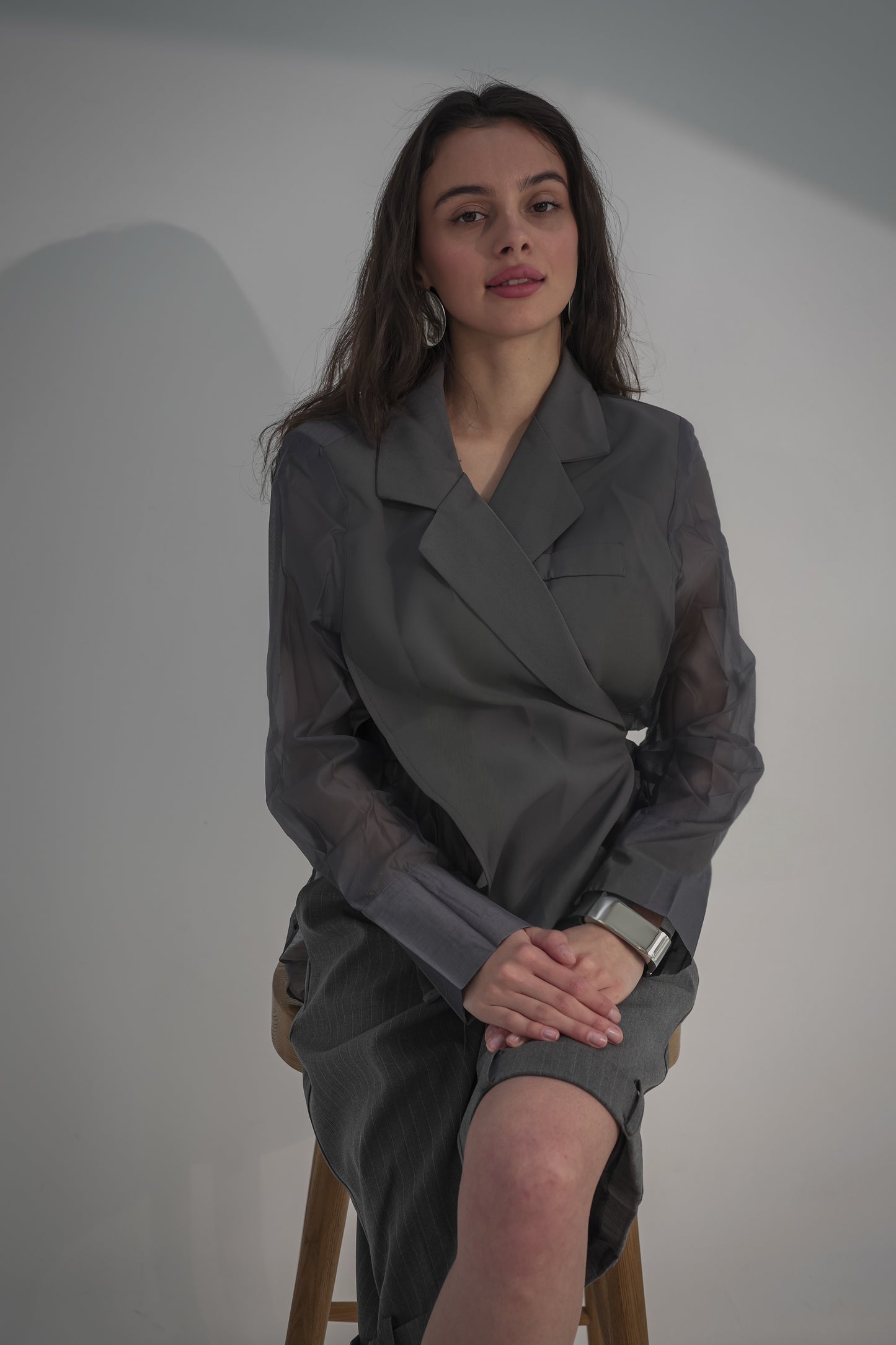 Mesh blazer