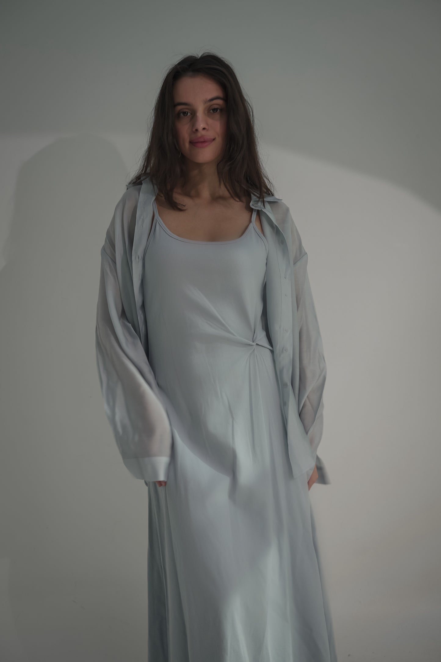 Dress & shirt baby blue