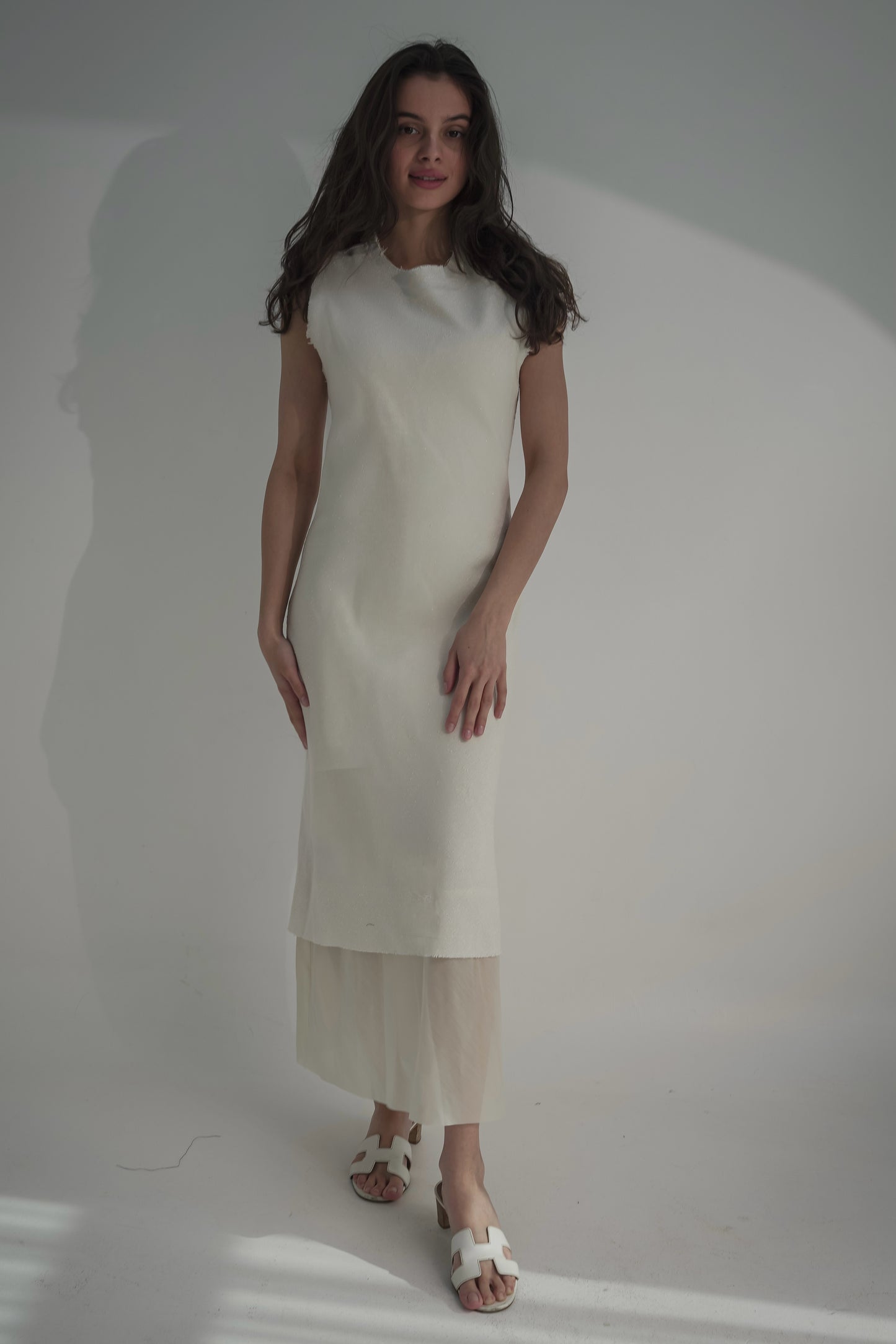 Off white long dress
