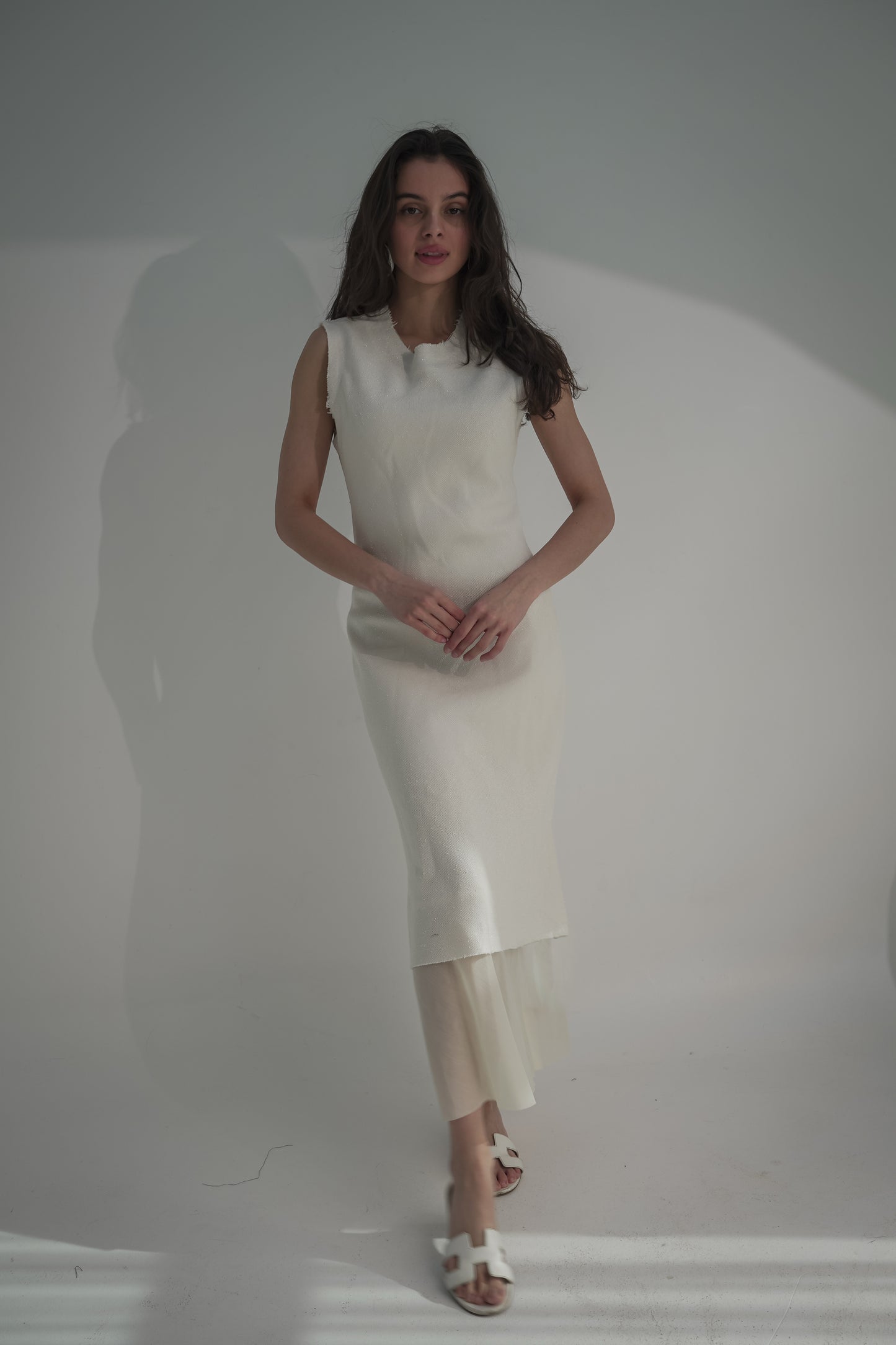 Off white long dress