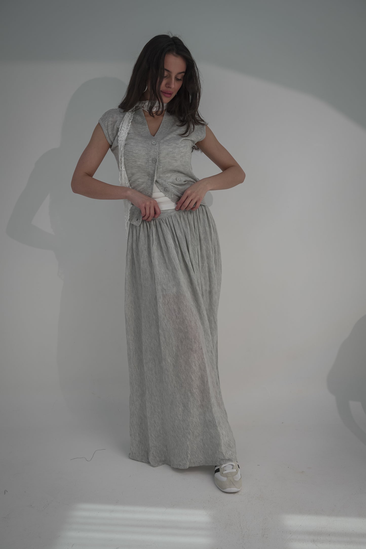Grey skirt and top