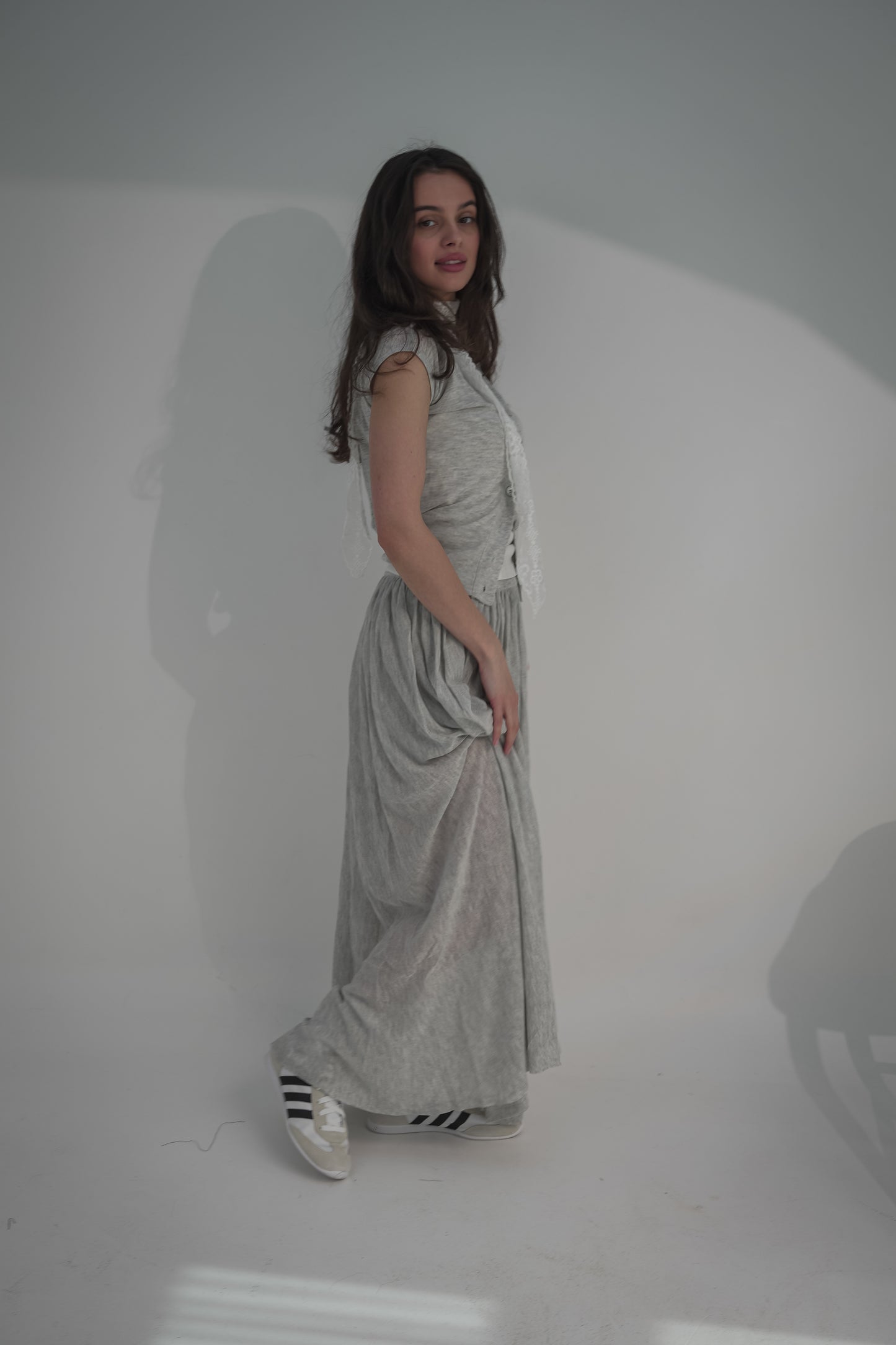 Grey skirt and top