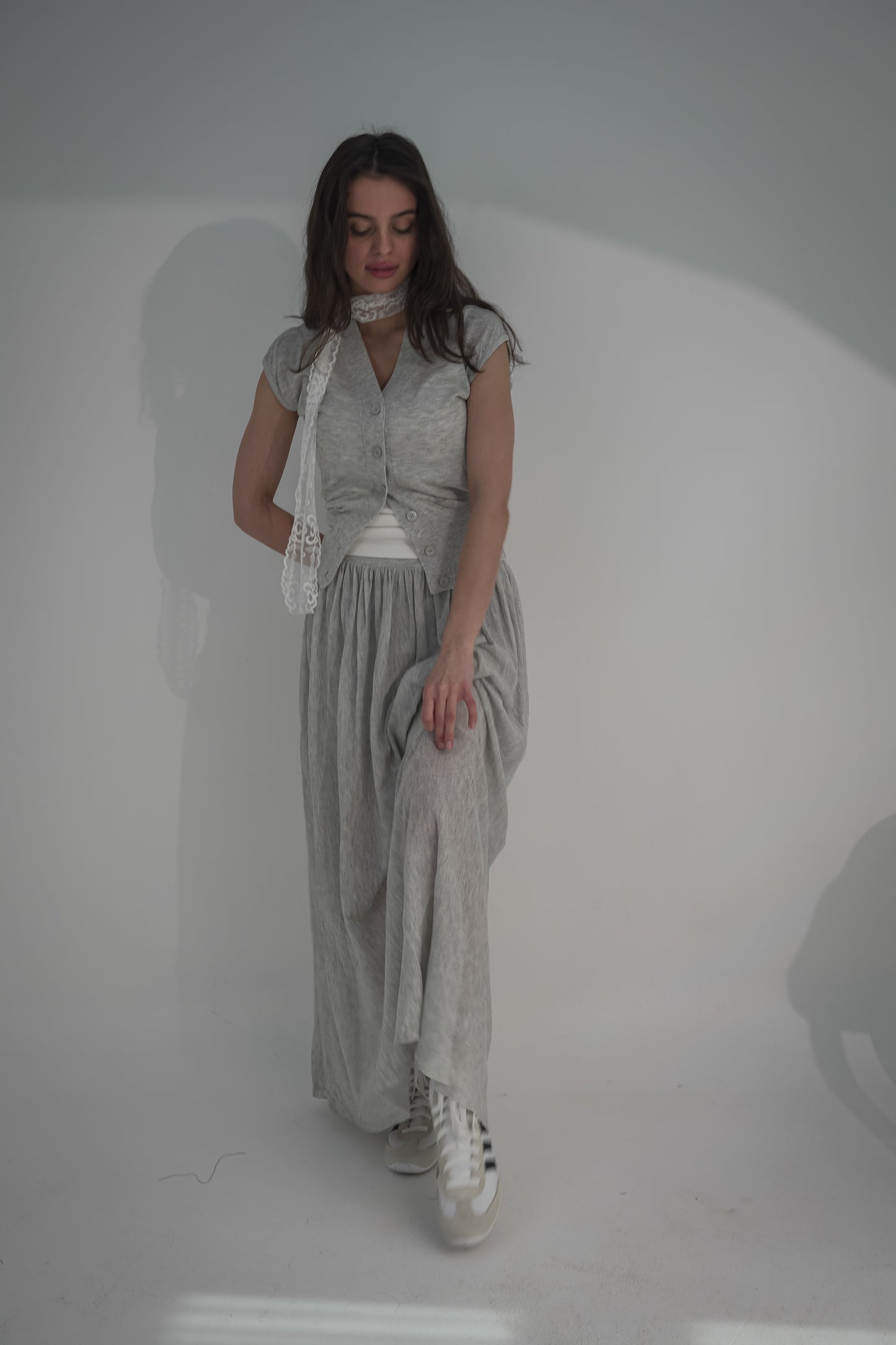 Grey skirt and top