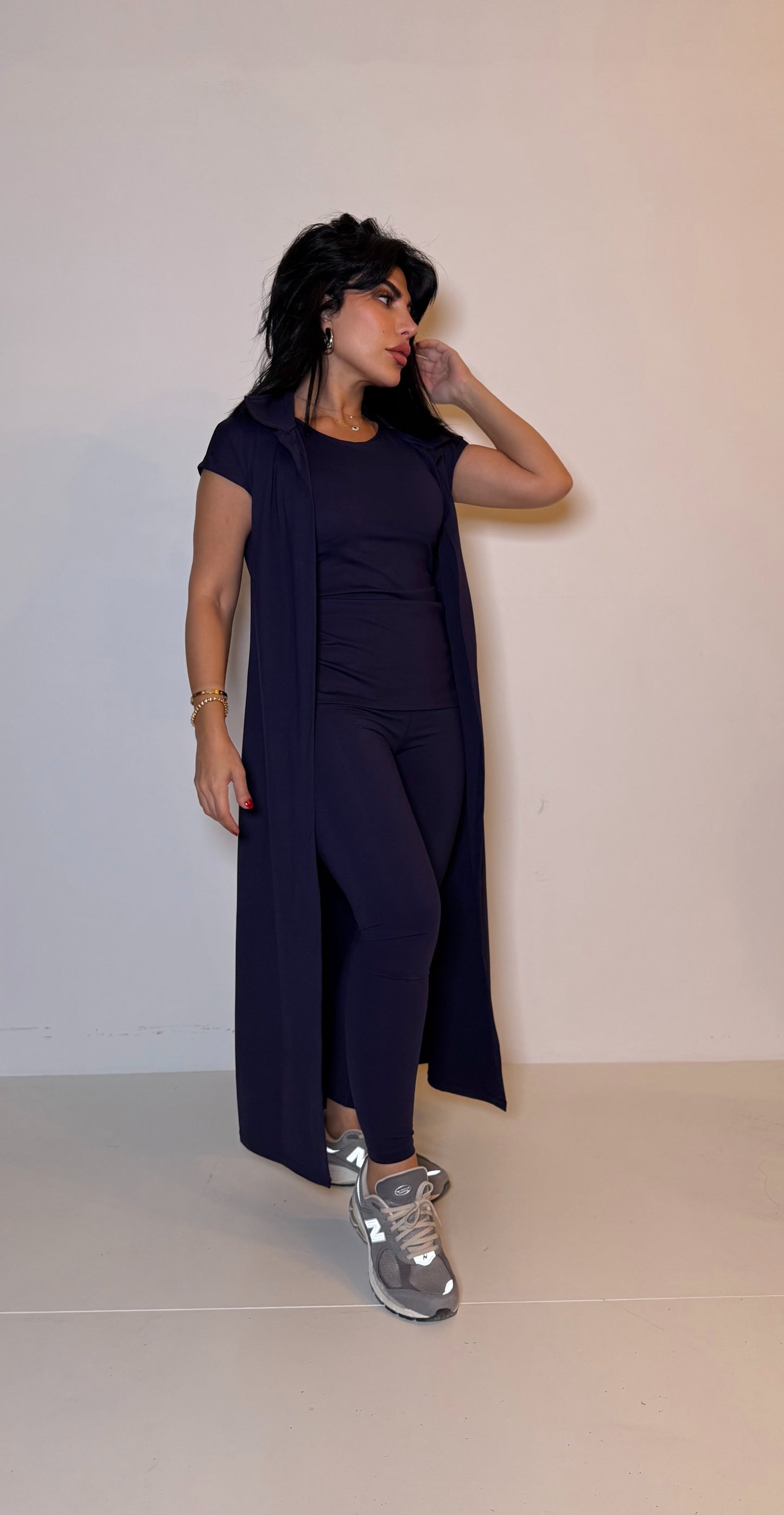 Kimove navy blue short sleeve