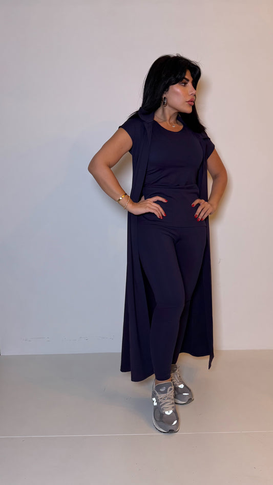 Kimove navy blue short sleeve