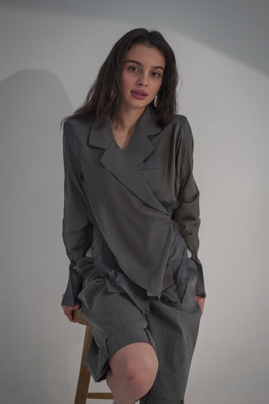 Mesh blazer