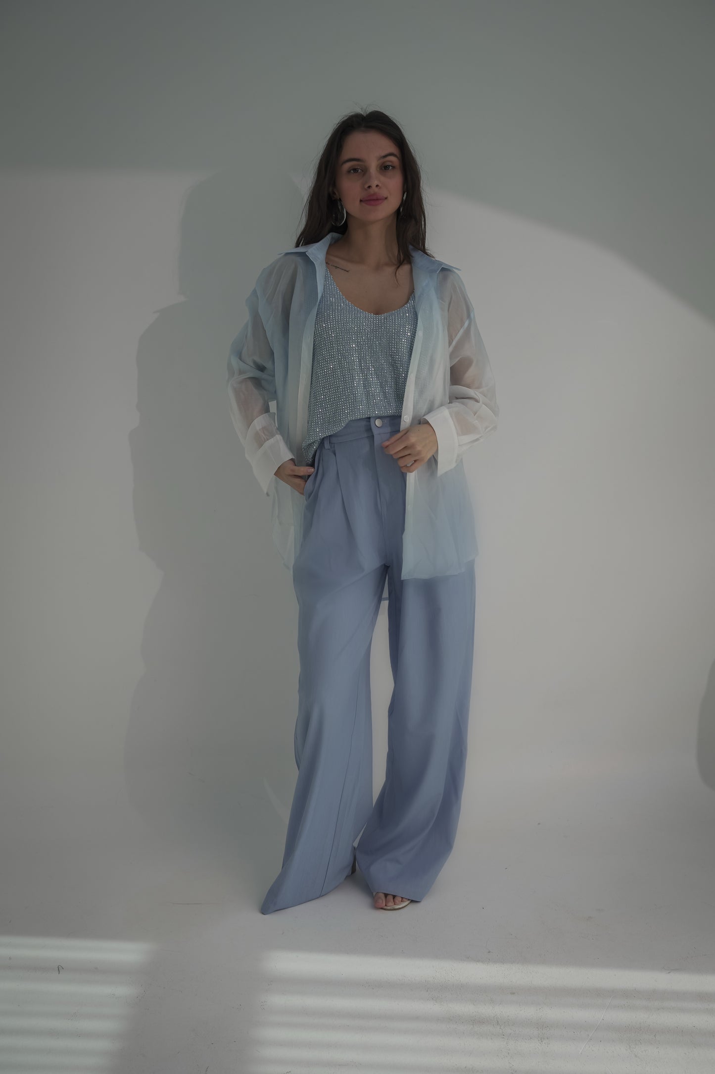 Baby blue pant & top