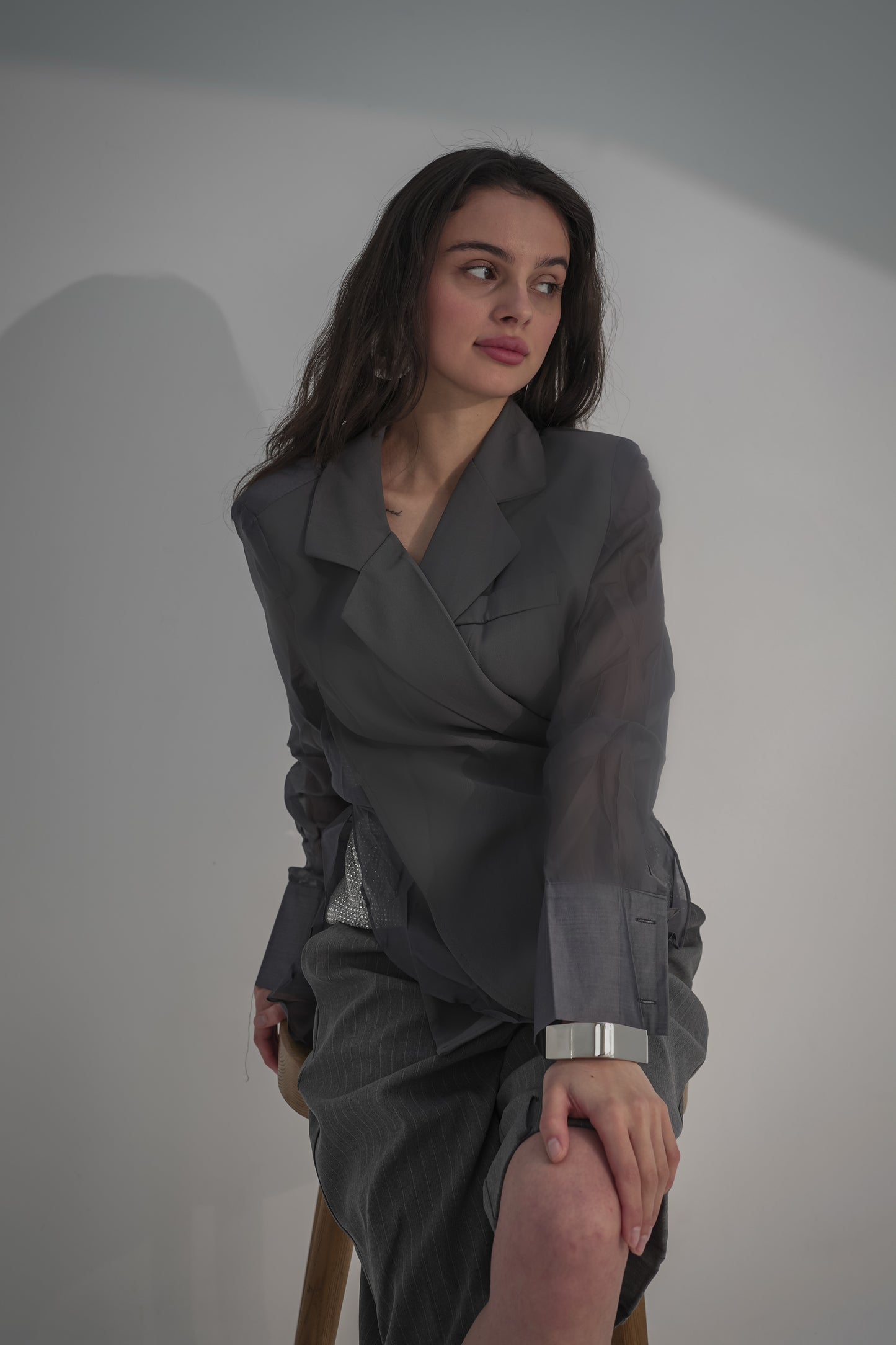 Mesh blazer