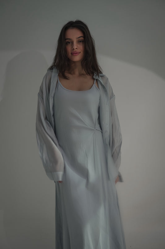 Dress & shirt baby blue