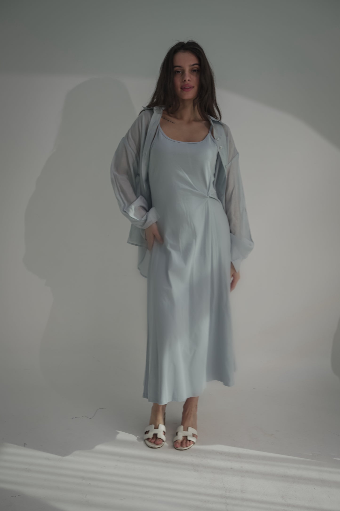 Dress & shirt baby blue