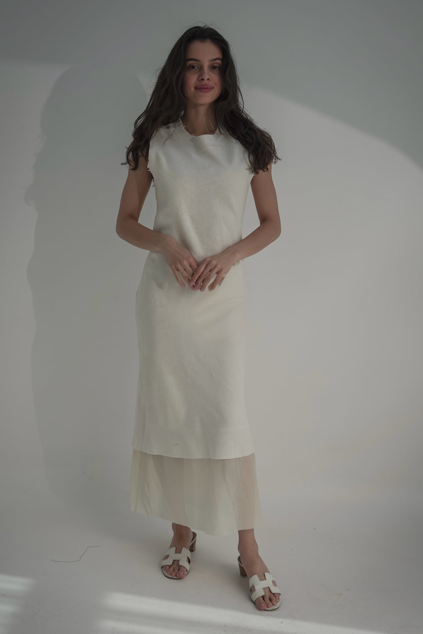 Off white long dress