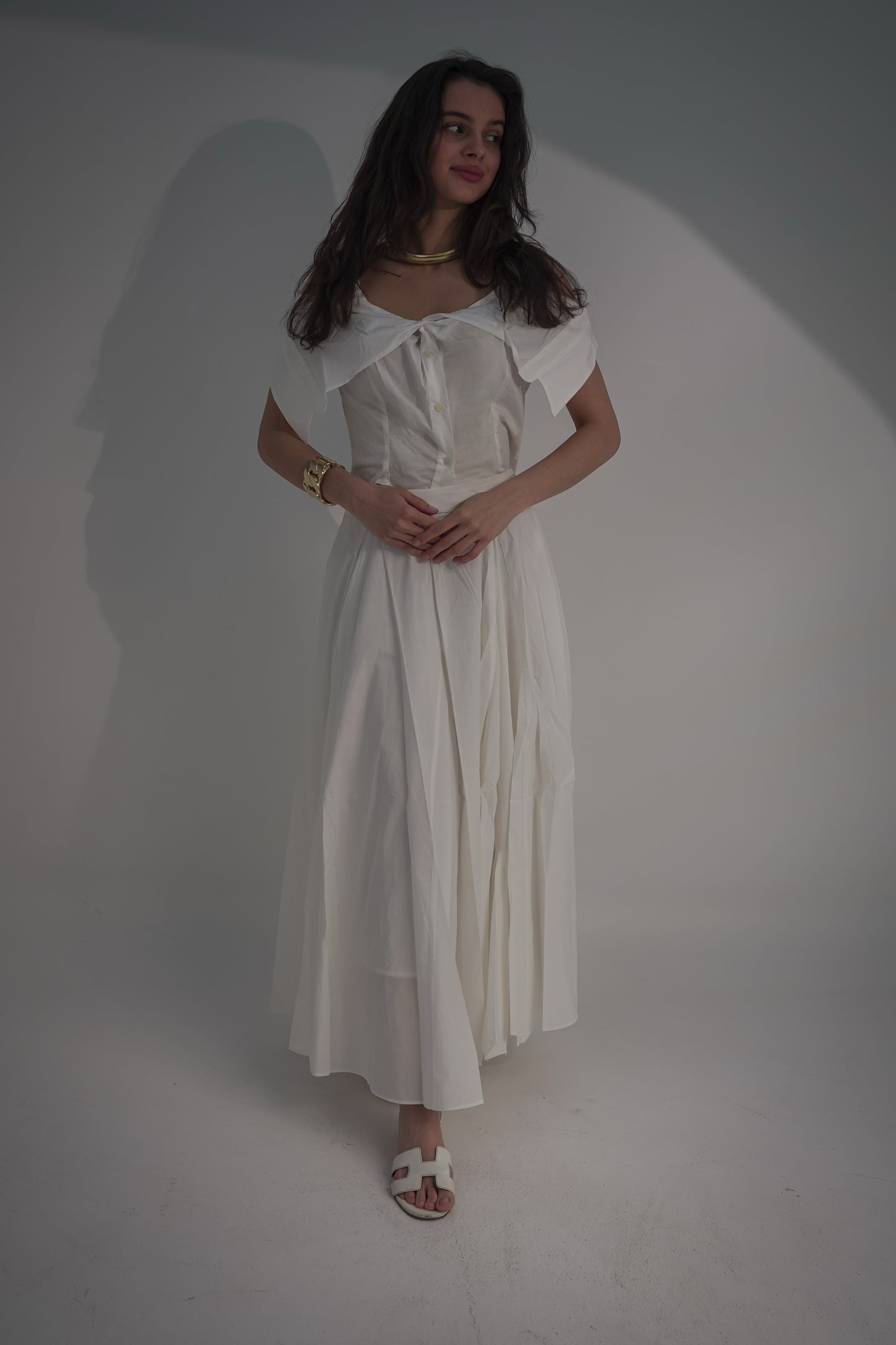 White skirt & shirt Barton