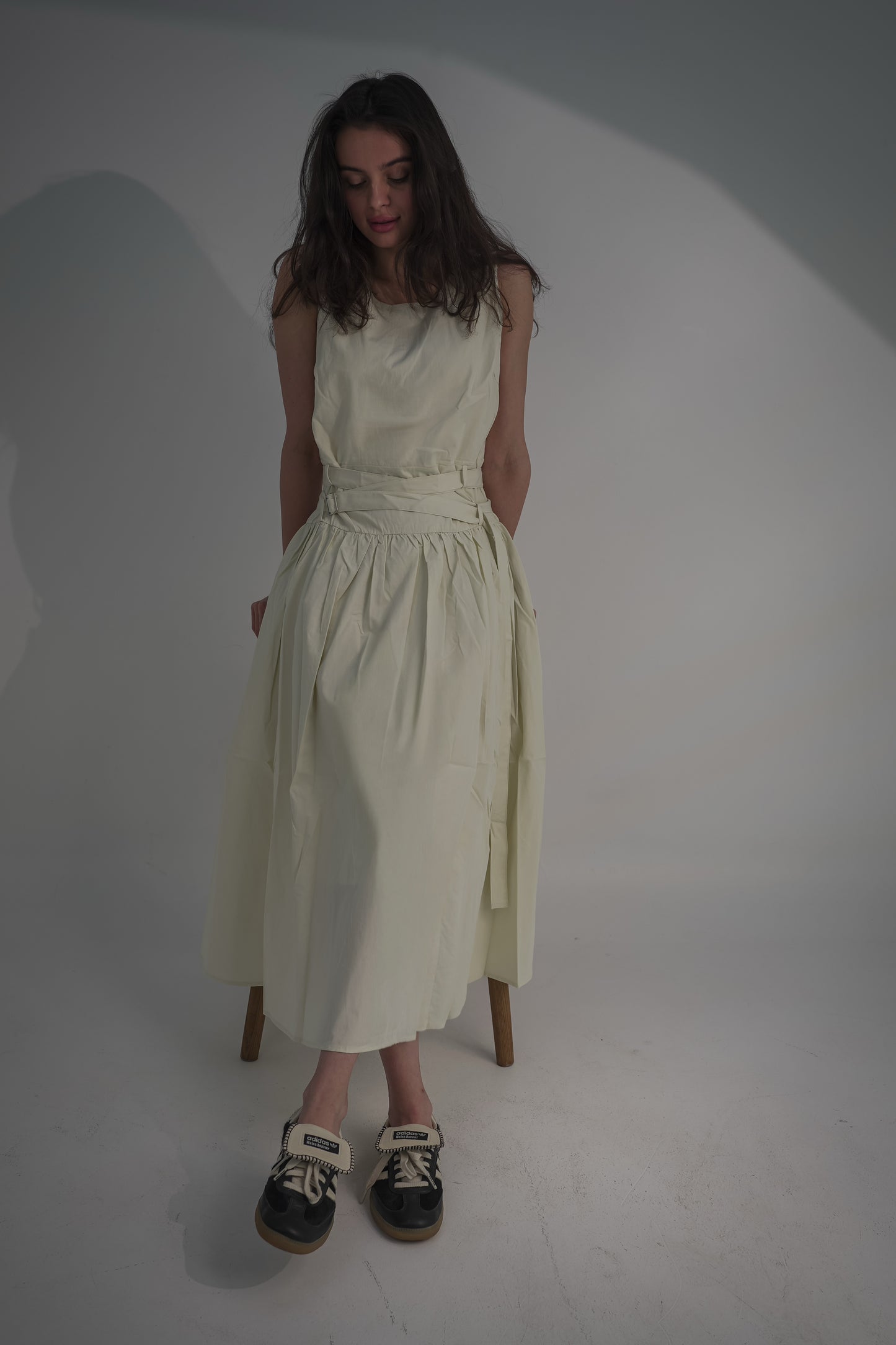 Summer dress with belt