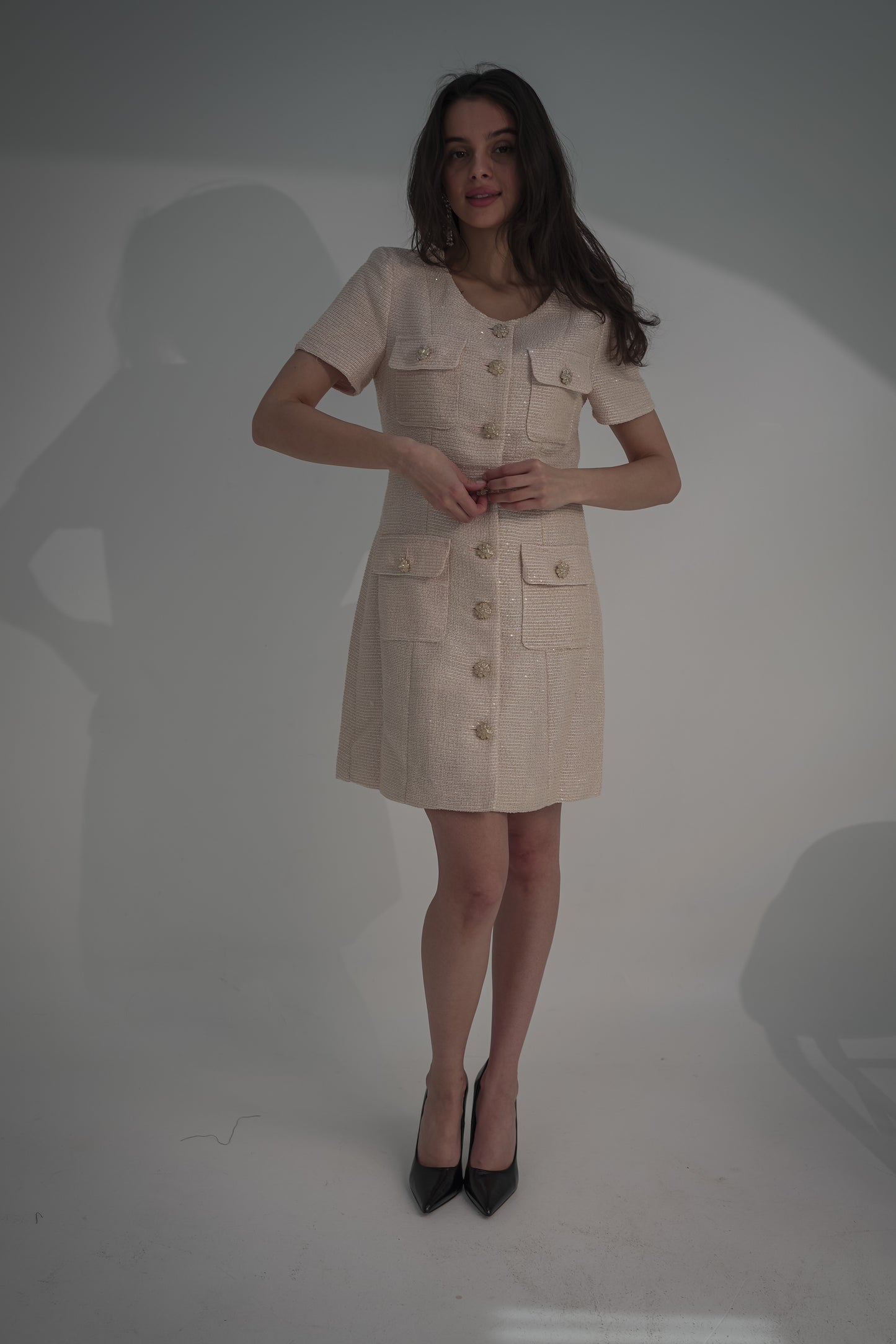 Short dress baby pink