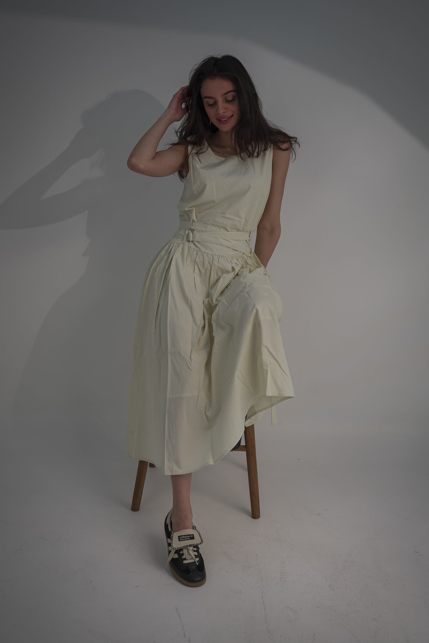 Summer dress with belt