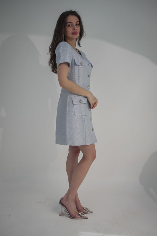 Short dress baby blue