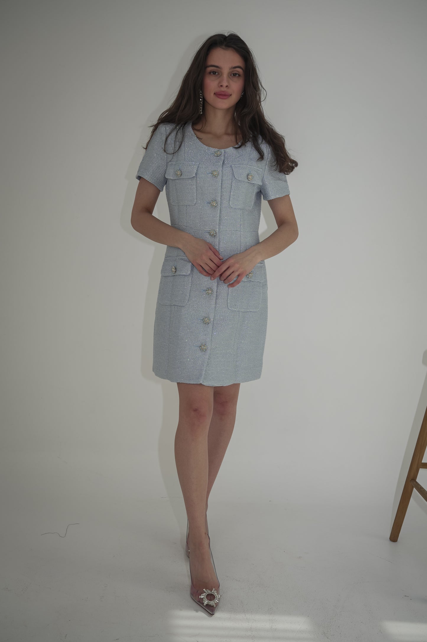 Short dress baby blue