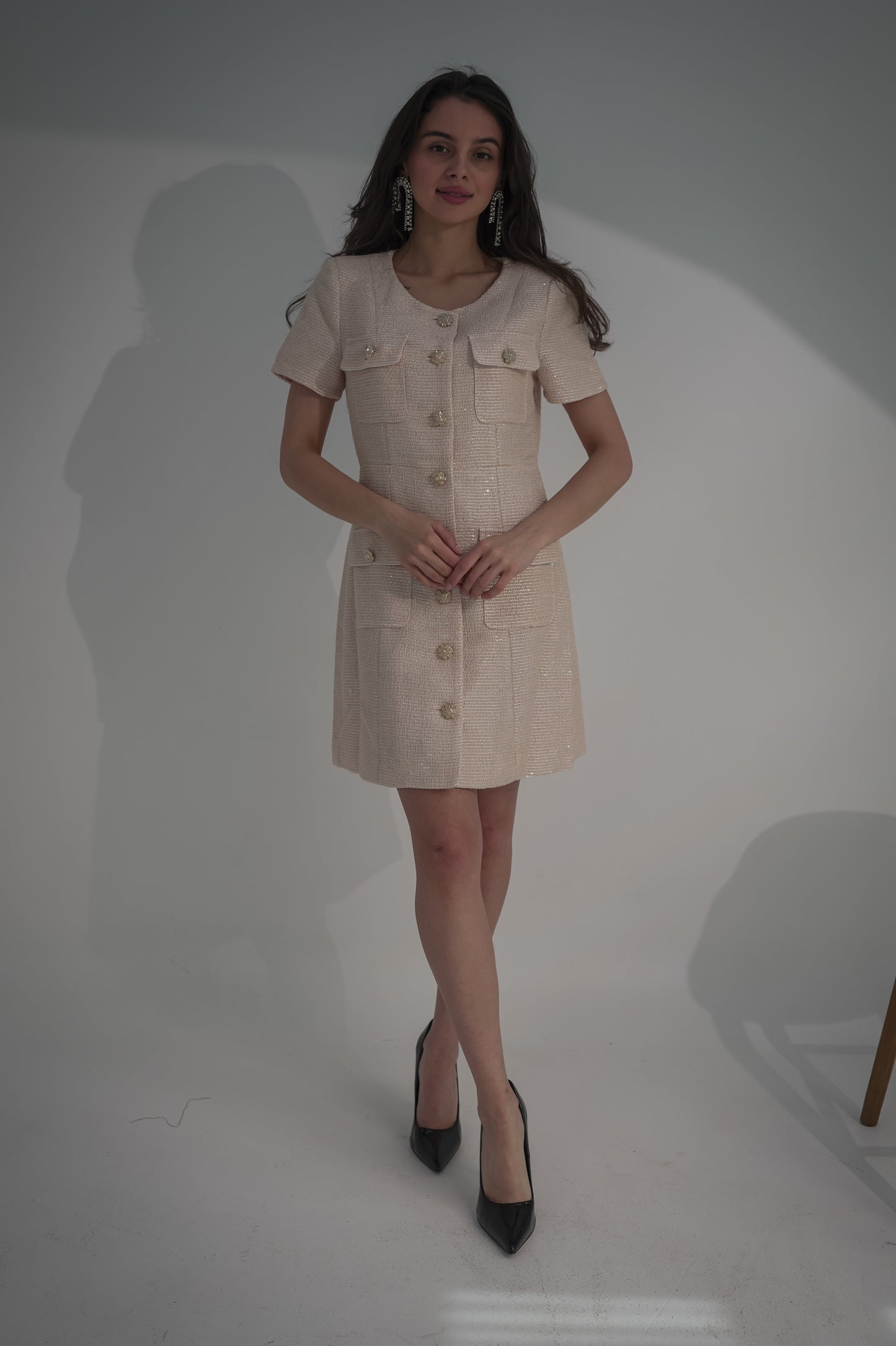 Short dress baby pink