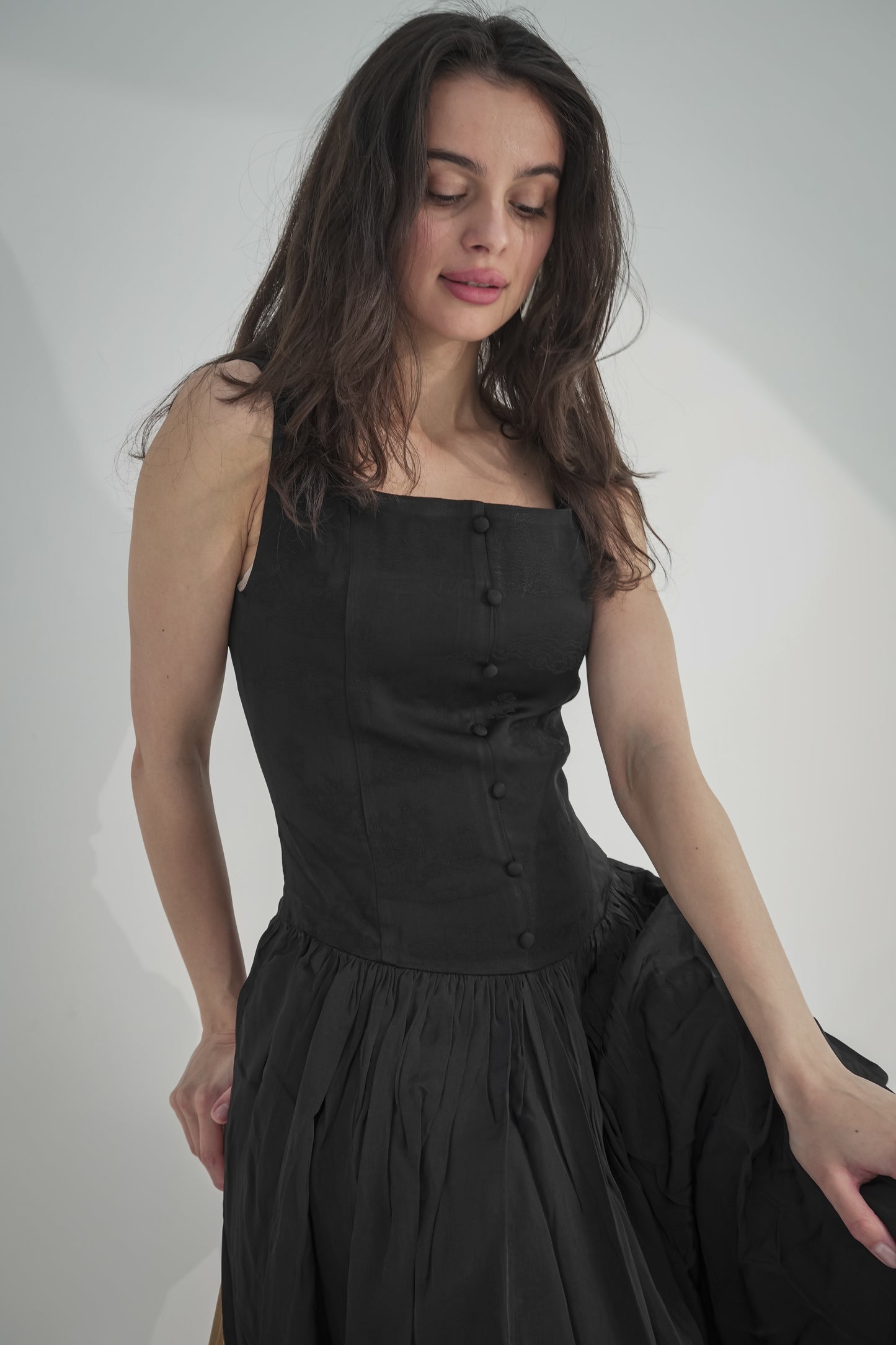 Black long dress Japanese