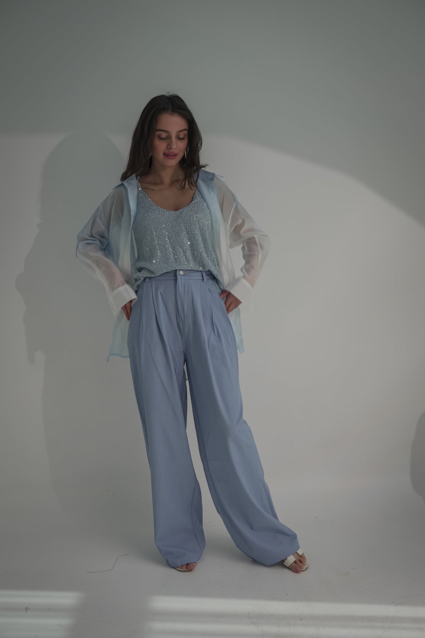 Baby blue pant & top