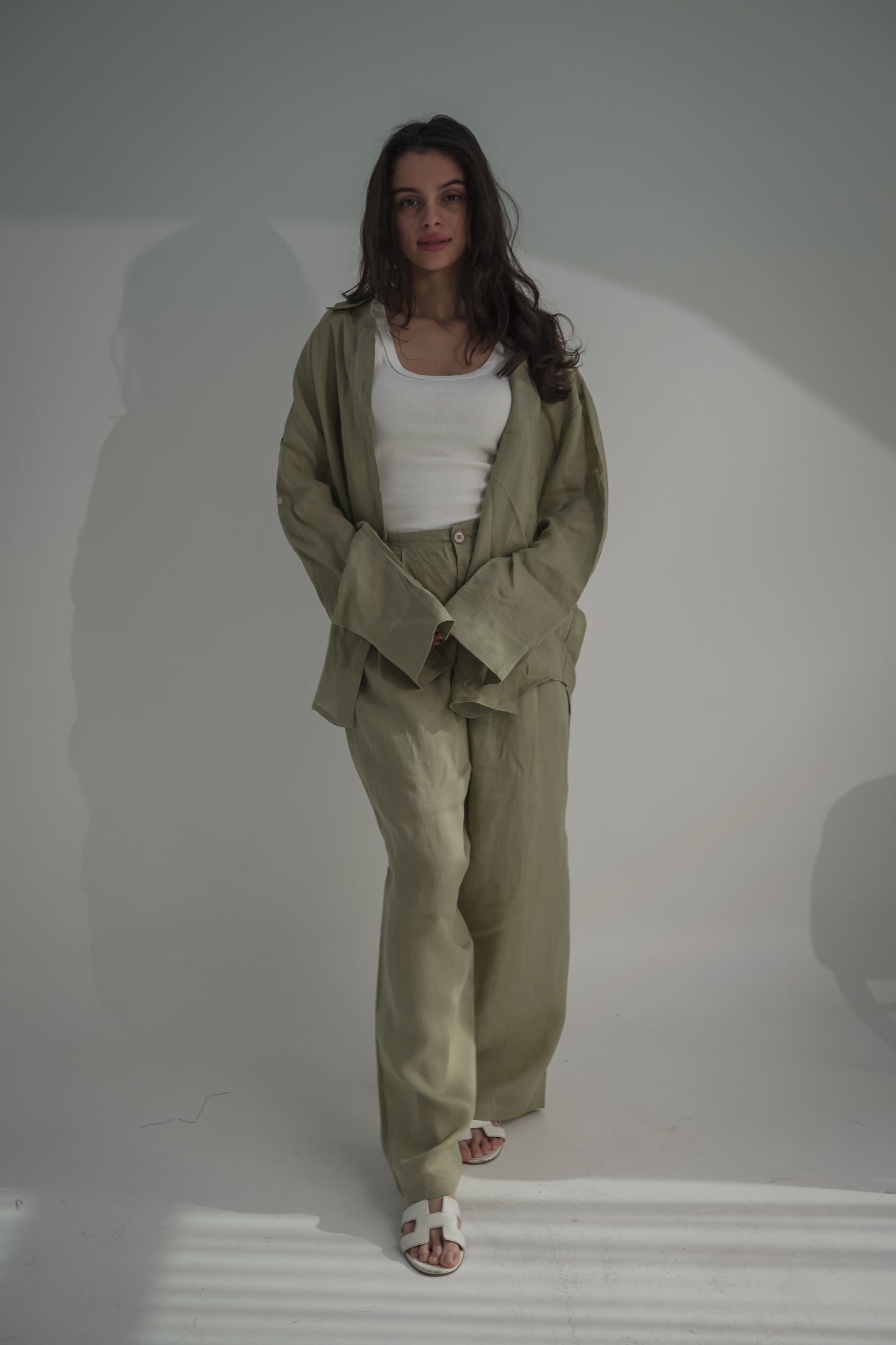 Pants and shirt khaki light